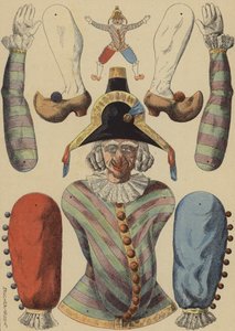 Pièces à découper pour fabriquer une poupée Pulcinella